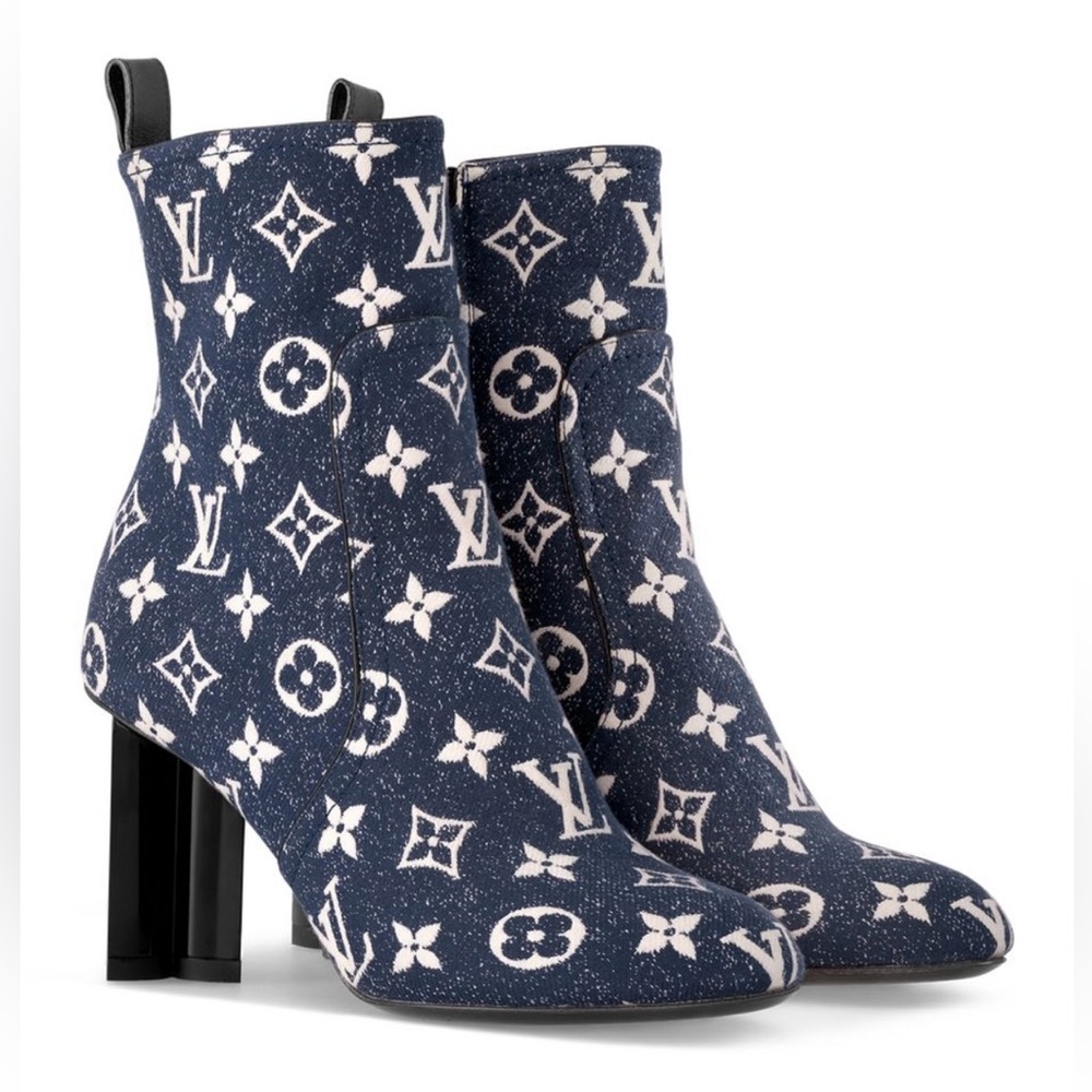 NEW - Louis Vuitton Denim Women's Silhouette Ankle Boot